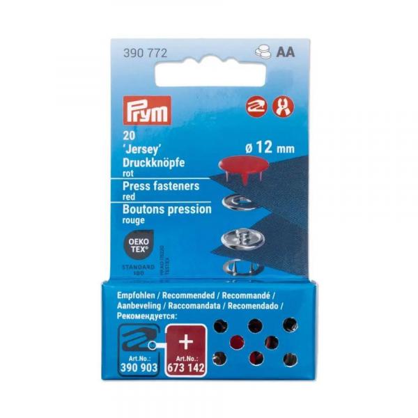 Prym 'Jersey' Druckknöpfe Rot 390772